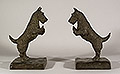 Standing Scottish Terrier, a pair of book-ends